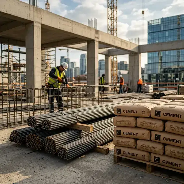 Wholesale Construction Materials - Seismic Steel Rebar and Portland Cement