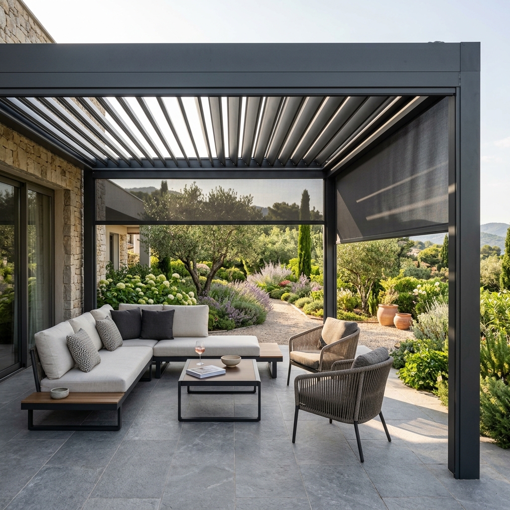 Zip blind system commercial installation